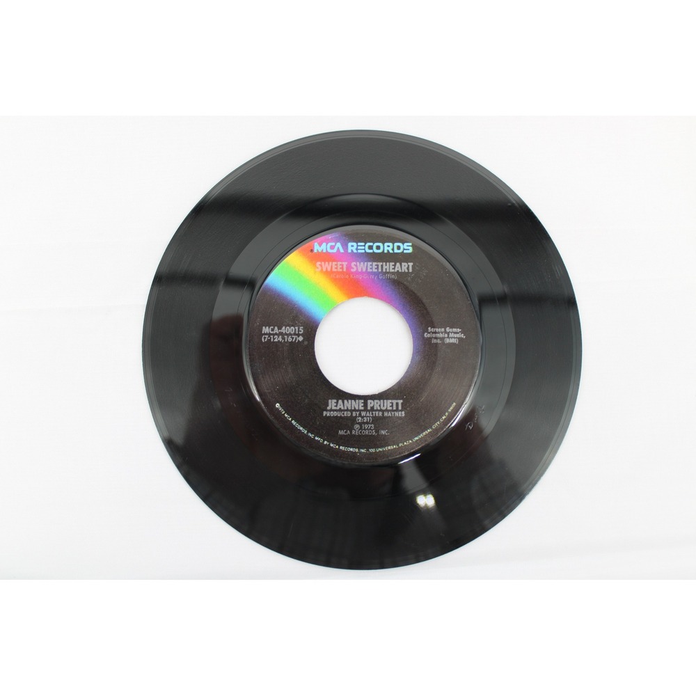 Jeanne Pruett Satin Sheets Sweet Sweetheart 45 RPM Vinyl MCA-40015 1973 Country